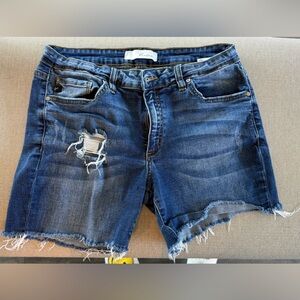 Distressed Denim KanCan Shorts